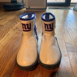 Forever Collectibles Blue and White Ankle Boots